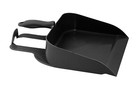 Superio Heavy-duty Durable Plastic Step Dustpan For Indoor And Outdoor Use Black