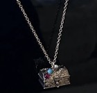 Vintage Avon Queens Ransom Locket Treasure Chest Pill Box Necklace Keepsake