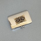 Vintage Est  e Lauder Christmas Crest Solid Perfume Compact From 1985