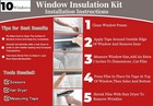 Indoor Window Insulator Kit- 10windows   62-inch X 10 Windows  Clear