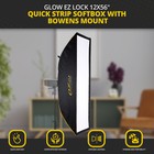 Glow Ez Lock 12x56  Quick Strip Softbox With Bowens Mount  ez-sb-1256