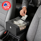 Steel Locking Tip Box - Heavy Duty Secure Tip Jar With Combination Cable Lock