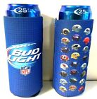 Bud Light Beer Nfl 24   25 Oz Koozie - Set Of  2  Fits Extra Ounce Cans New F s
