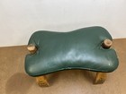 Vintage Camel Stool Mid Century Egyptian Wood Wooden Saddle Ottoman Foot Seat