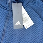 Nwt Adidas Full Zip Jacket Xl Navy Womens Golf Textured Chevron  Fp8611 Flawed