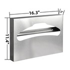 2 Pack Toilet Seat Cover Dispenser commercial Stainless Steel Brushed Toilet    