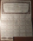 China 1937 Chinese Liberty   10 Dollars Coupons Bond Loan Stock Share