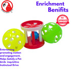 Bonka Bird Toys 1195 Play Three Foot Talon Craft Part Parrot Cage Toy Conure Pet