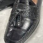 Vtg Florsheim Italy Men s 10d Kiltie Tassel Loafers Dress Shoes Crocodile Skin