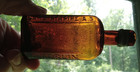 Carl Mampe Berlin Rare 5 mini Sample Size 8 Sided Bitters Or Kummel Bottle 1890s