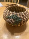 Pineneedle And Raffia Basket By Doris Batisse