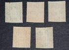 Gb Kgvi 1937 Inverted Watermark Set Of 5   Unmounted Mint Mnh