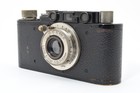  mint  Leica Ii Model D Rangefinder Camera Black Repainted elmar 5cm F3 5 Japan