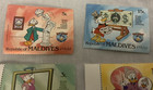 9 Donald Duck Republic Of Maldives Stamps 1984