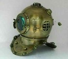 Anchor Antique Morse Brass Scuba Divers Diving Helmet Vintage Royal Marine Base