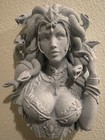 Medusa Wall Sculpture   8    Gothic Mythology Art Home Decor   Medusa Bust Head