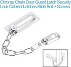 1-200pcs Anti-theft Security Door Buckle Hotel Stainless Steel Lock Extruded Lot