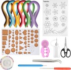 Deluxe 15 Pcs Quilling Kit With 600 High-quality Strips   Comprehensive Tools