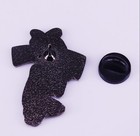 Cute Cartoon Girl Hugging Heart Enamel Pin  Funny Love Meme Lapel Pin  Hard Enam