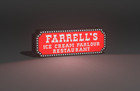Farrells Ice Cream Parlor Restaurant - Usb Lighted Led Sign - Man Cave