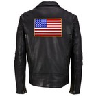 American Flag Embroidered Iron-on Patch - Large 11-inch Usa Patriotic Back Vest