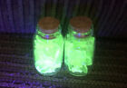 One New Magic Vial Filled With Uranium Vaseline Glow Glass Eapg   Depression Mix