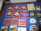 Vintage Antique Soda Beer Wine Rum  Bottle Label Lot -           