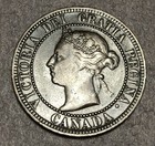 1886 Canada Large 1 Cent Coin Queen Victoria