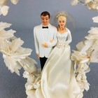 Vintage 1959 Wedding Cake Topper Bride Groom Coast Novelty Venice Ca Heart 9 