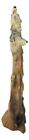 Large Rustic Howling Wolf Bust With Wolf Pack Family In Forest Scene Figurine