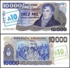 Argentina 10 Australes  1985 Nd  P-322c  Unc  Series C X 10 Pcs