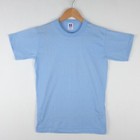Vintage Russell Athletic Lot Of 3 Youth M Light Blue Short Sleeve T-shirts 80 s