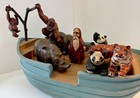 Noah   s Ark - Vintage Handmade   Painted By Jk 4 97-panda tiger apes  rhinos