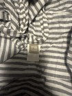 Pottery Barn Teen Emily   Meritt Ruffle Gray Stripe Duvet Twin   1 Standard Sham