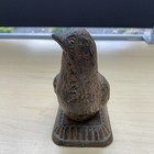 Antique Cast Iron Bird Door Stop Stay Figural Decor Pigeon Dove Bookend 5 In