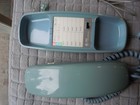 Vintage At t Trimline Phone 230 Touch Tone Push Button Corded Light Blue