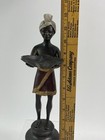 Cold Painted Bronze Blackamoor Style Figure Holding Valet Dish