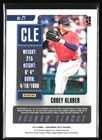 2019 Panini Chronicles  21 Corey Kluber Contenders Optic Season Ticket