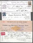 21 Bank Checks 1873-1911
