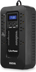 Cyberpower Ec650lcd Ecologic Battery Backup   Surge Protector Ups System  650va 