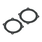 1996-2000 Toyota Rav4 2-door Rear 6 5in Speaker Adapter Rings Pair Black Abs Usa