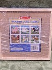 Melissa   Doug Farm Cube Puzzle  6 Farm Animal Scenes  Wooden Blocks And Holder