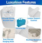Ergonomic Full Body Bath Pillow   Mat With 5d Air Mesh - Bathtub Spa Cushion For