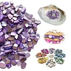  Irregular Mother Of Pearl Mosaics  Natural Crushed Shells Chips  64 Oz  4 Lb  