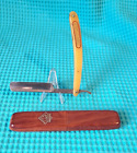 Vintage Puma No 75 Straight Shaving Razor W  Wooden Case Nice 