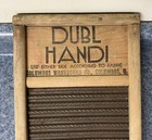 Dubl Handi Columbus Washboard Co Wood Metal Primitive Antique Vintage Decor