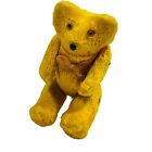Antique Teddy Bear German Golden Mohair 3  Doll Size Jointed Glass Eyes