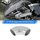 2 Pcs 90 Degrees Mandrel Bend Elbow T316 Stainless Steel Exhaust Elbow 1 5  Od