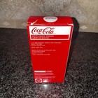 Coca-cola Glass Bottle Salt   Pepper Shakers With Chrome Rack Holder