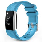 Large Silicone Bracelet Strap Wrist Rubber Watch Band For Fitbit Charge 2
